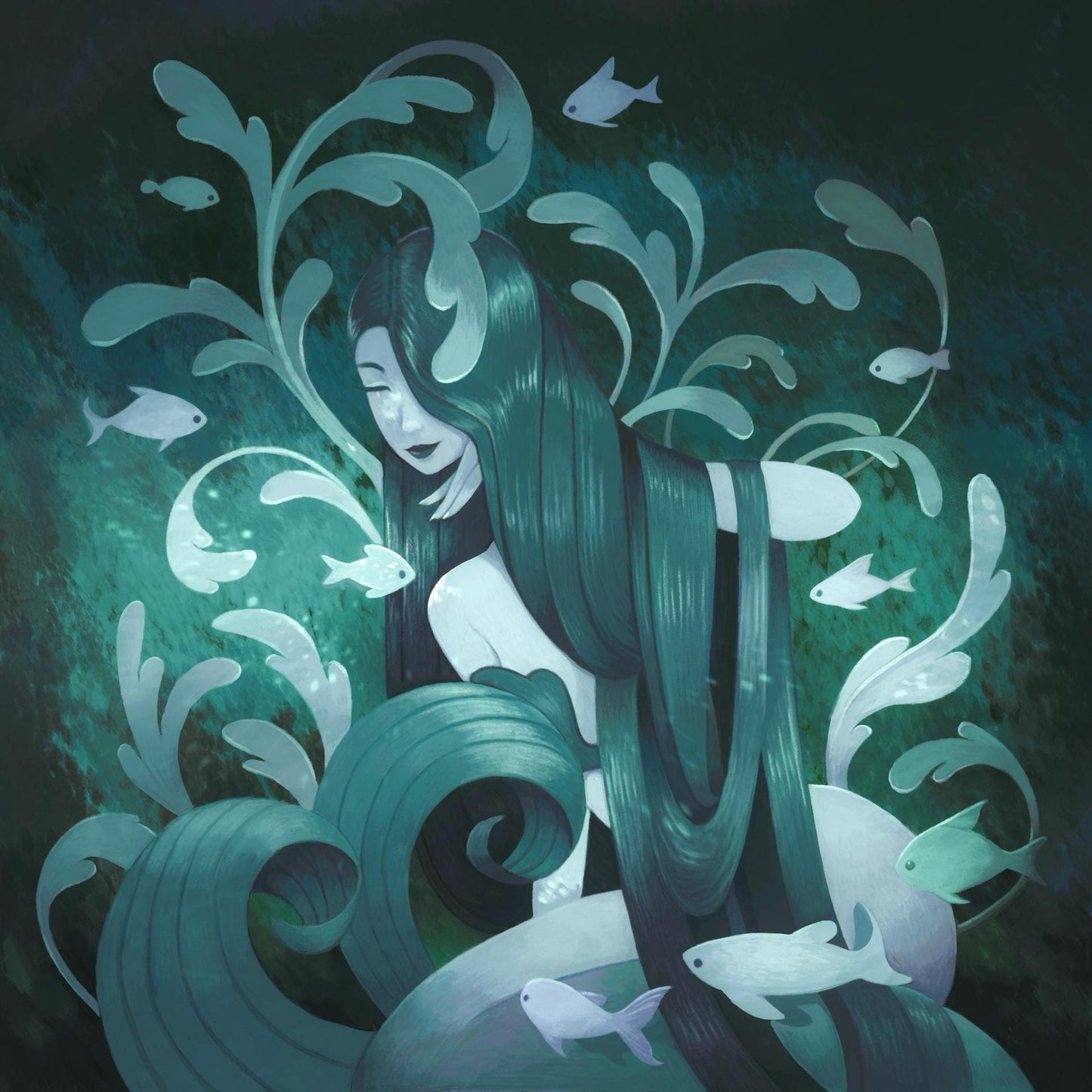 Lady of the Lake Fine Art Print | Archival Fantasy Art Print