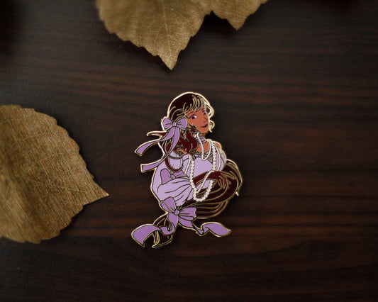 BLOOM Edition - A Tea Party with Dragons: Midnight Soiree "Shoulder Friend" Gold Hard Enamel Pin