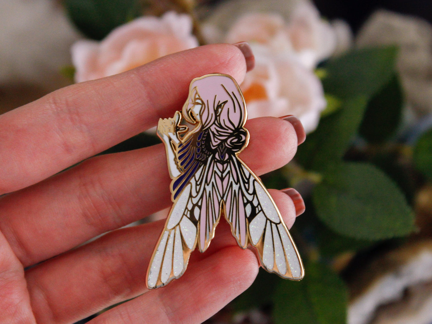Gold Enchanted Forest Fairy Hard Enamel Pin
