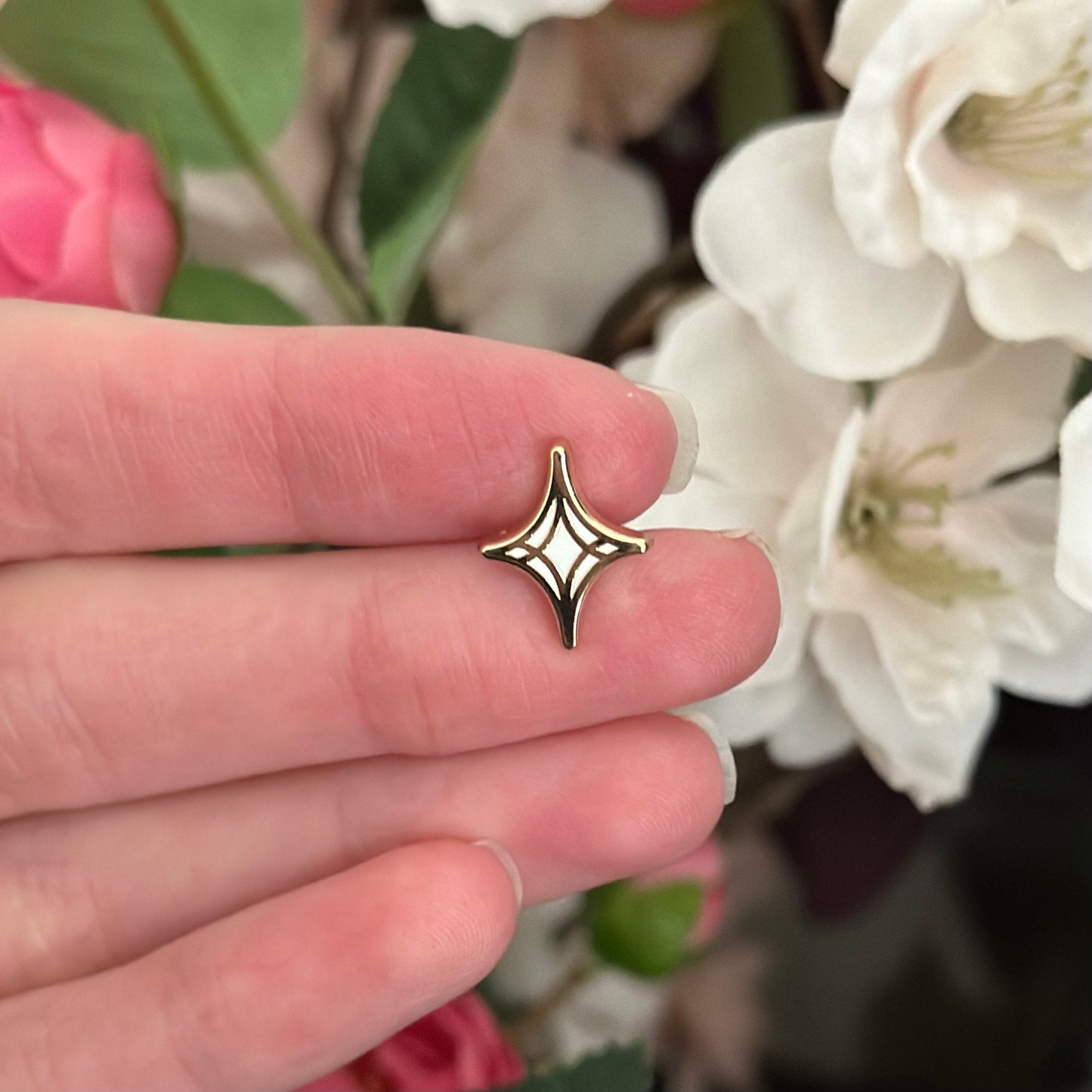 Celestial Garden Gold Hard Enamel Star Mini Pin Set - Magical Fantasy Theme Lapel Pin - Mini Enamel Pin Set - Keely Studios