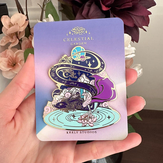 SECONDS | Gold Celestial Garden Star Dragon Hard Enamel Pin