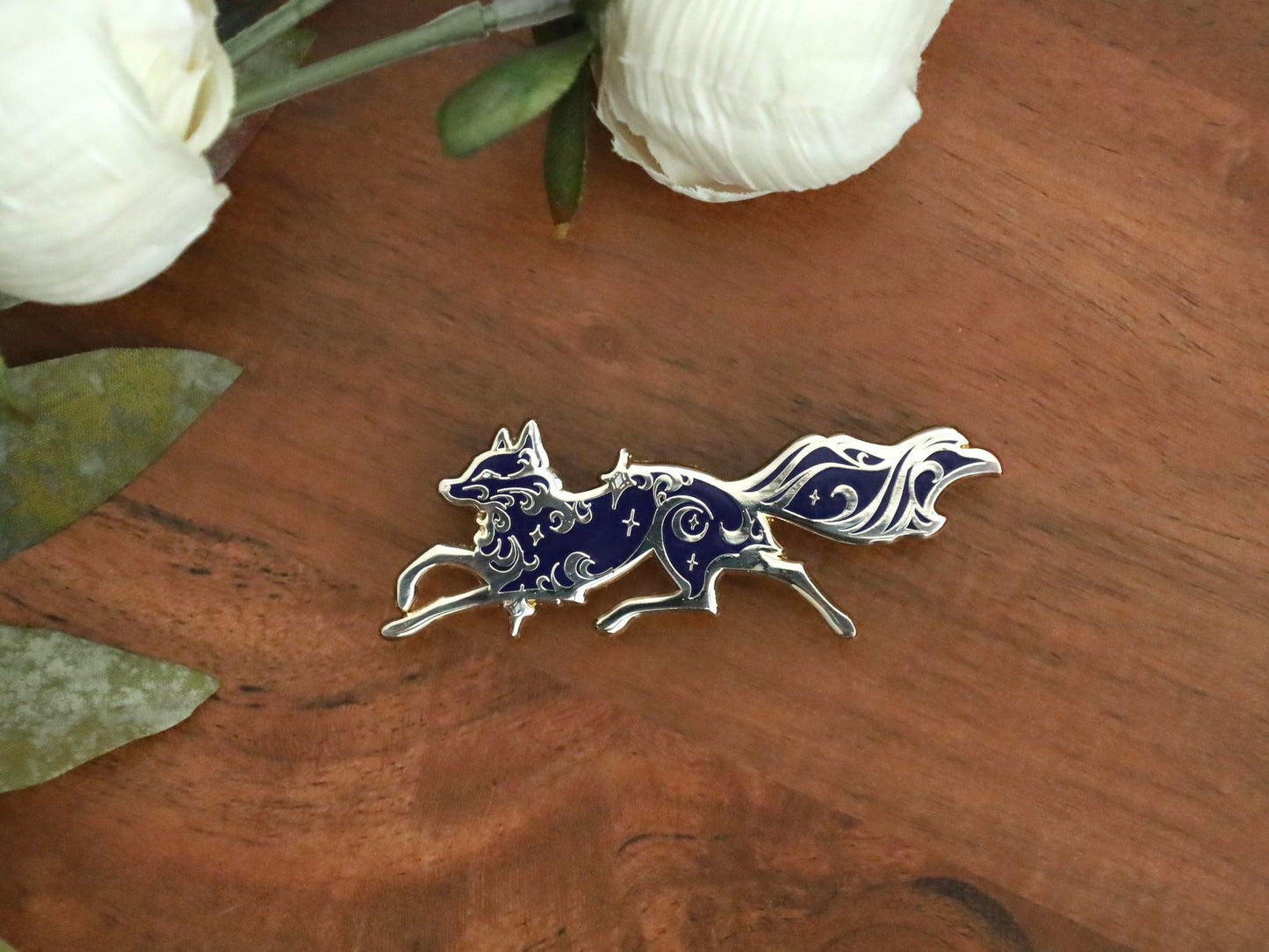 SECONDS | Gold Fox Spirit Hard Enamel Pin - Discontinued Version - Celestial Garden Collection