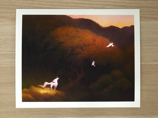 Unicorn Sunset Fine Art Print
