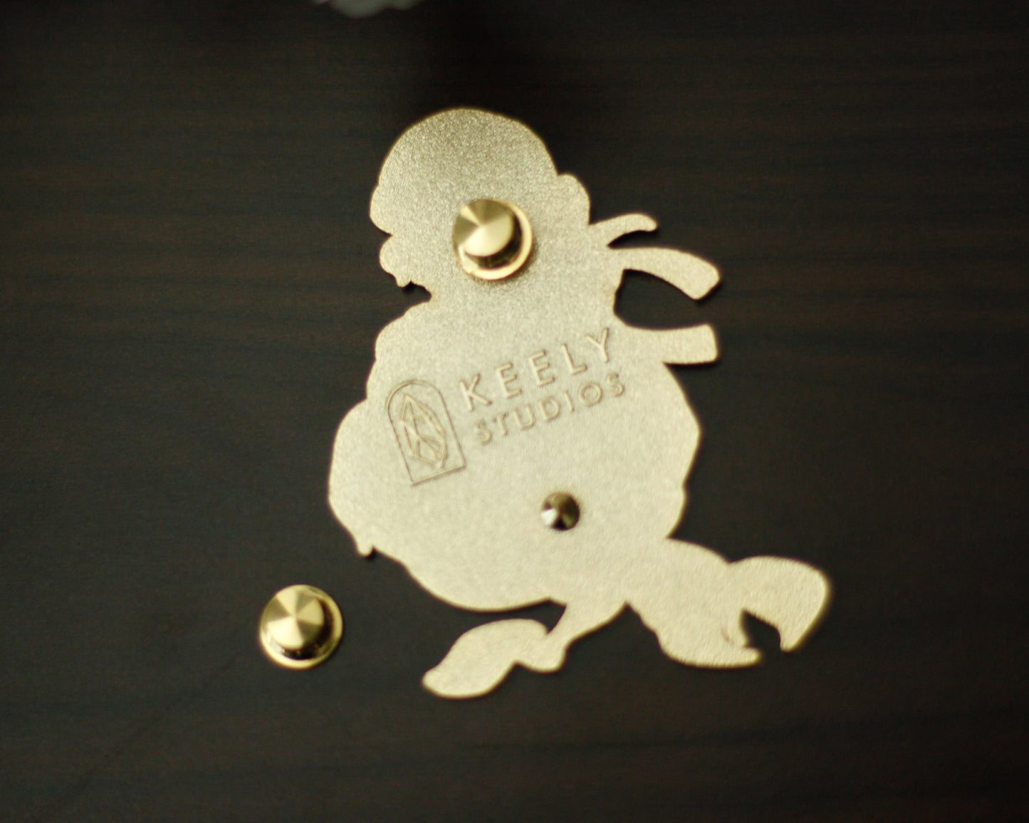 Set of 2 Gold Locking Enamel Pin Backs