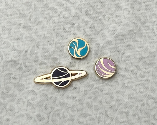OOPSIE Set | Gold Celestial Garden Planet Mini Pin Set