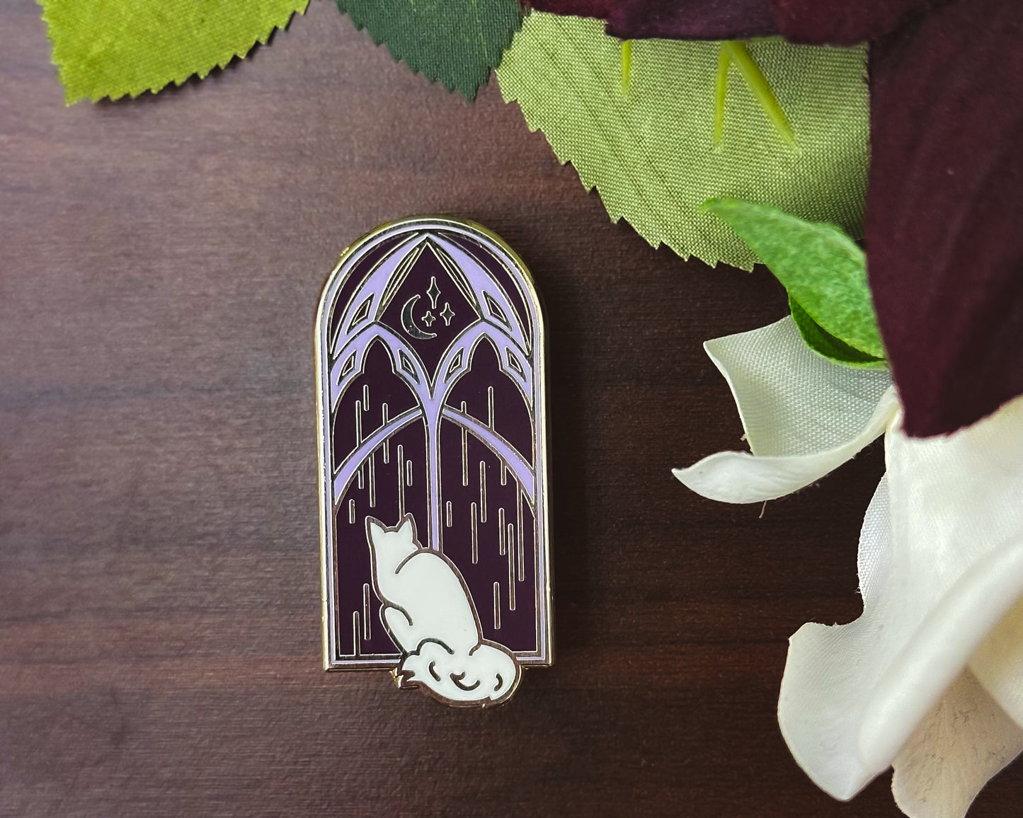 SECONDS | Windowsill Cat Hard Enamel Pin