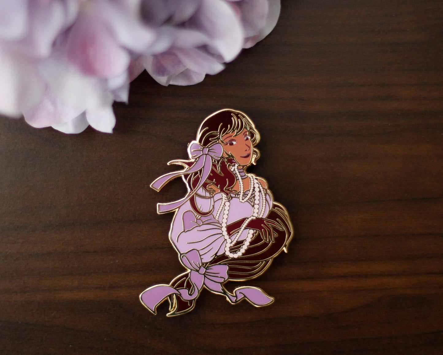 BLOOM Edition - A Tea Party with Dragons: Midnight Soiree "Shoulder Friend" Gold Hard Enamel Pin