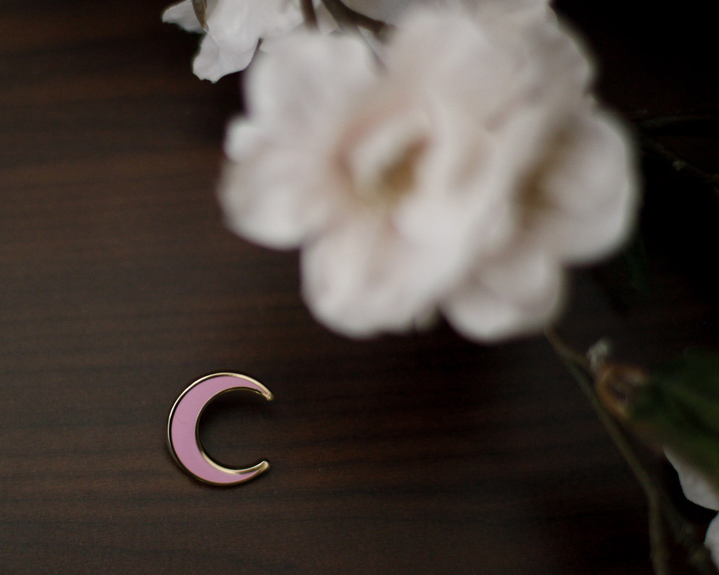 Moon - BLOOM Edition - A Tea Party with Dragons: Midnight Soiree  Gold Hard Enamel Pin