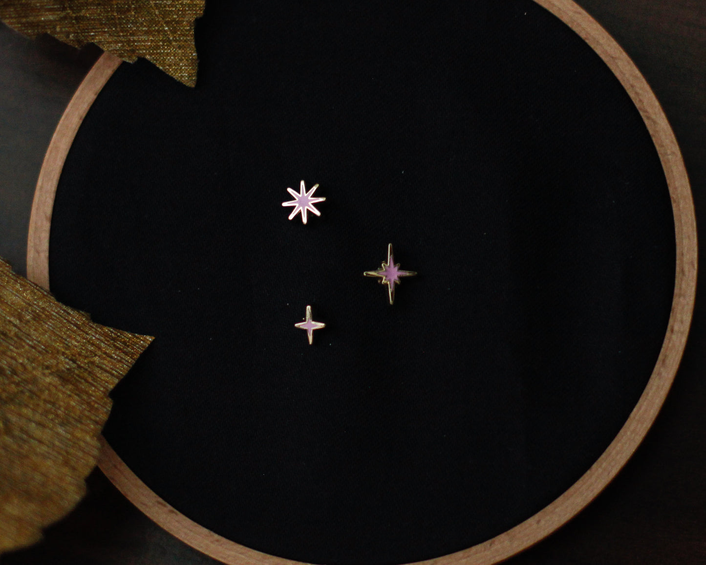 Sparkles Mini Pin Set - BLOOM Edition - A Tea Party with Dragons: Midnight Soiree  Gold Hard Enamel Pins