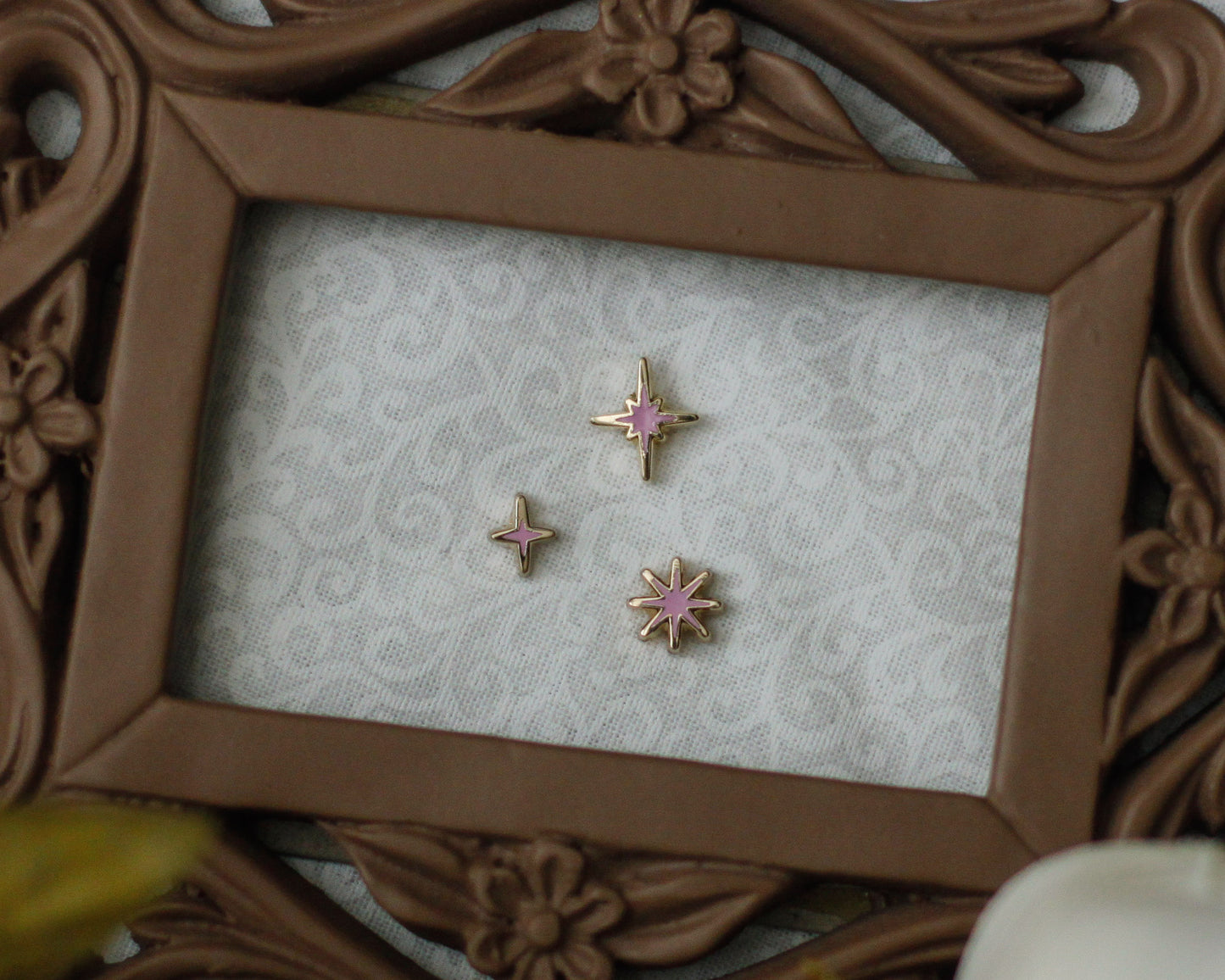 Sparkles Mini Pin Set - BLOOM Edition - A Tea Party with Dragons: Midnight Soiree  Gold Hard Enamel Pins