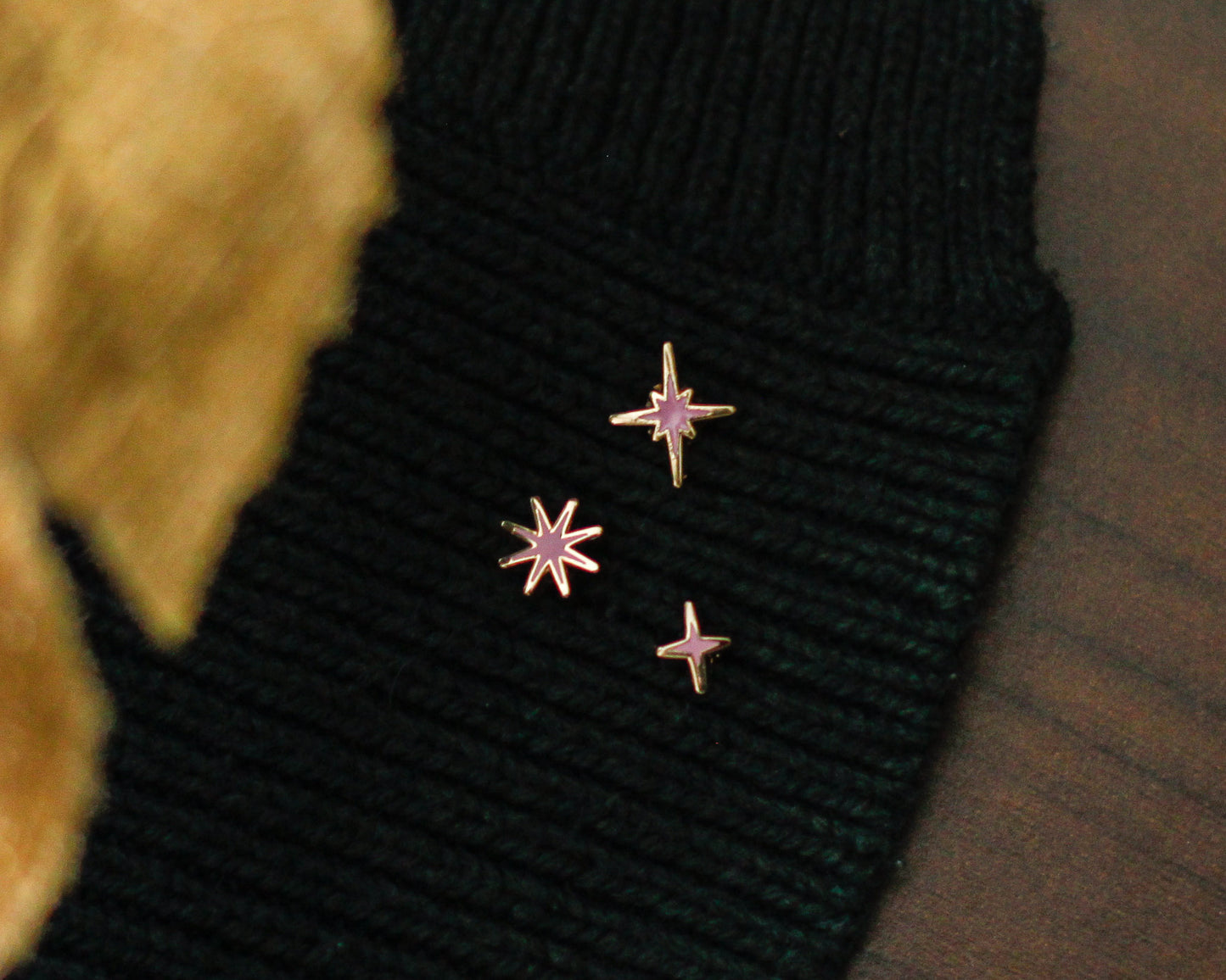 Sparkles Mini Pin Set - BLOOM Edition - A Tea Party with Dragons: Midnight Soiree  Gold Hard Enamel Pins