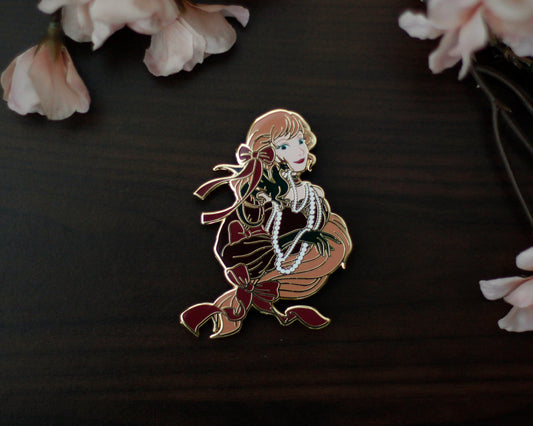 FESTIVE Edition - A Tea Party with Dragons: Midnight Soiree "Shoulder Friend" Gold Hard Enamel Pin