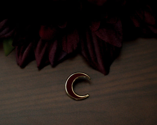 Moon - FESTIVE Edition - A Tea Party with Dragons: Midnight Soiree  Gold Hard Enamel Pin