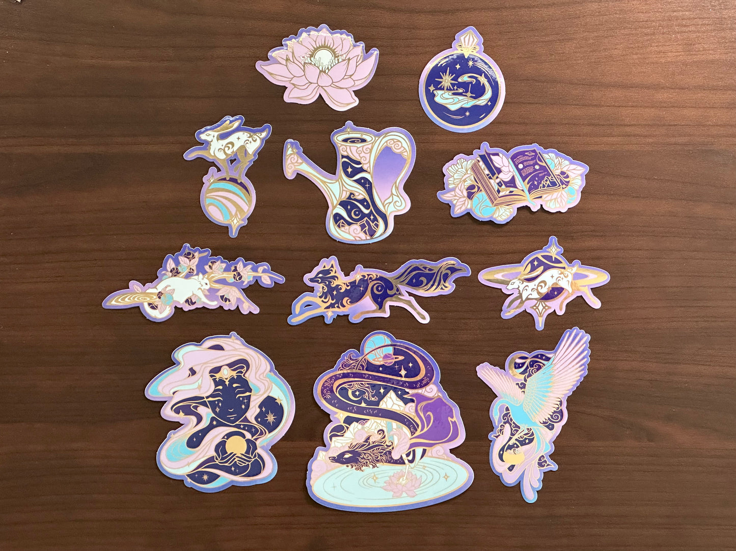 Celestial Garden Die Cut Sticker Set