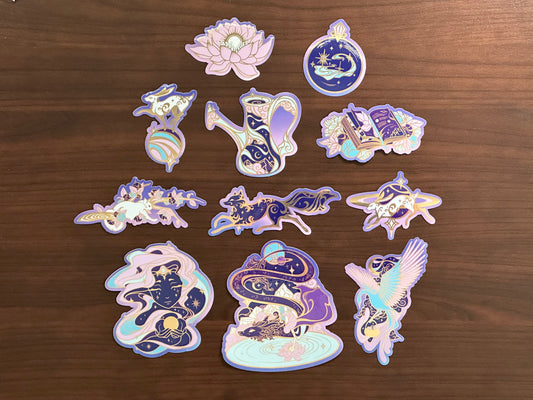 Celestial Garden Die Cut Sticker Set