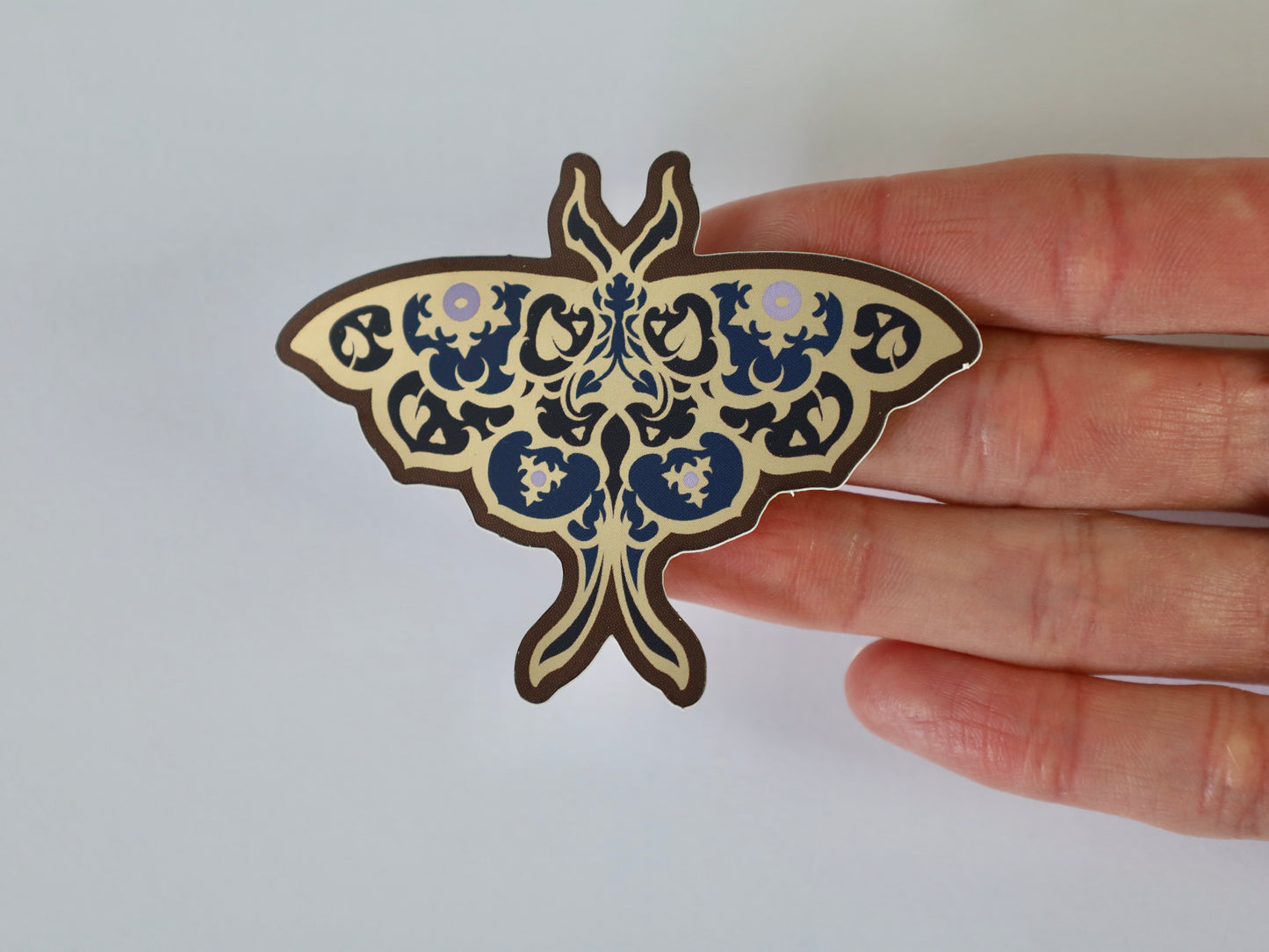 Limited Edition Moth Die Cut Sticker with Mirror Effect | Enchanted Forest: A Whisper in the Night Collection