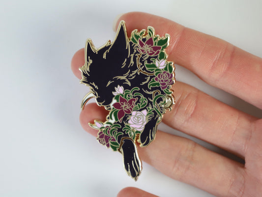 Limited Edition "Moon Thief" Hard Enamel Pin | Enchanted Forest: A Whisper in the Night Collection