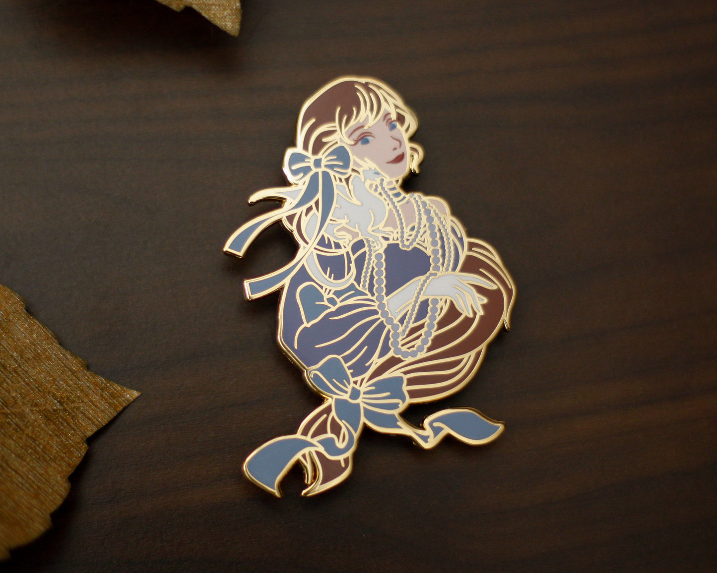 SUMMER Edition - A Tea Party with Dragons: Midnight Soiree "Shoulder Friend" Gold Hard Enamel Pin