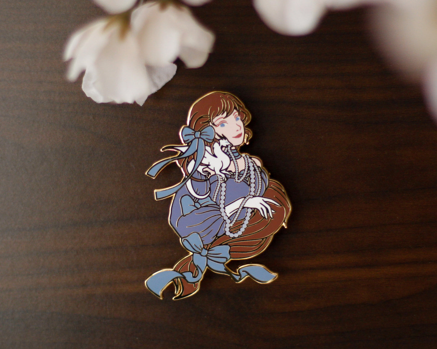 SUMMER Edition - A Tea Party with Dragons: Midnight Soiree "Shoulder Friend" Gold Hard Enamel Pin