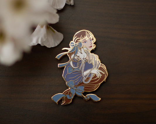 SUMMER Edition - A Tea Party with Dragons: Midnight Soiree "Shoulder Friend" Gold Hard Enamel Pin