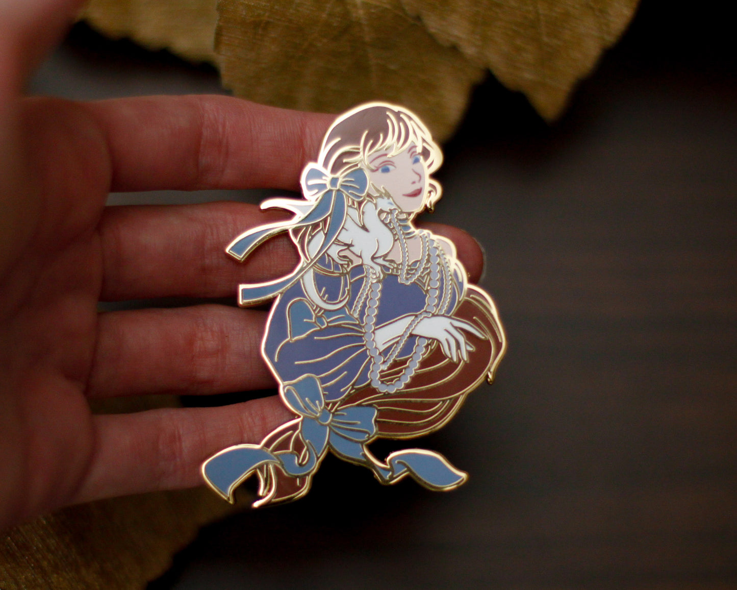 SUMMER Edition - A Tea Party with Dragons: Midnight Soiree "Shoulder Friend" Gold Hard Enamel Pin