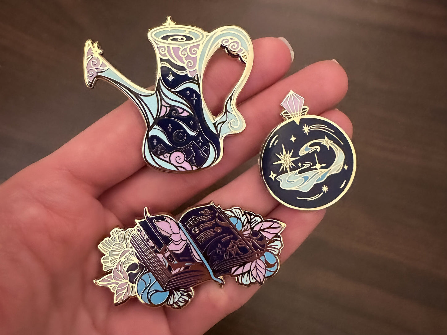 SECONDS BUNDLE | Gold Celestial Gardening Supplies Hard Enamel Pins