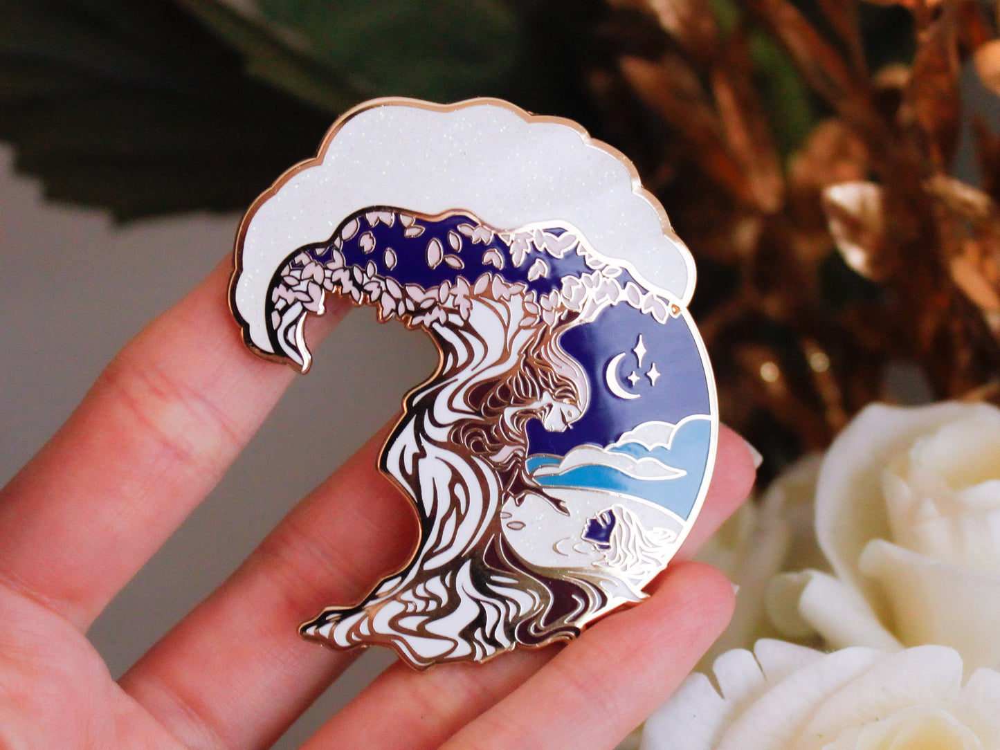 BUNDLE DEAL | Gold Enchanted Forest Hard Enamel Pin Collection - Magical Fantasy Theme Lapel Pins - Enamel Pins - Keely Studios