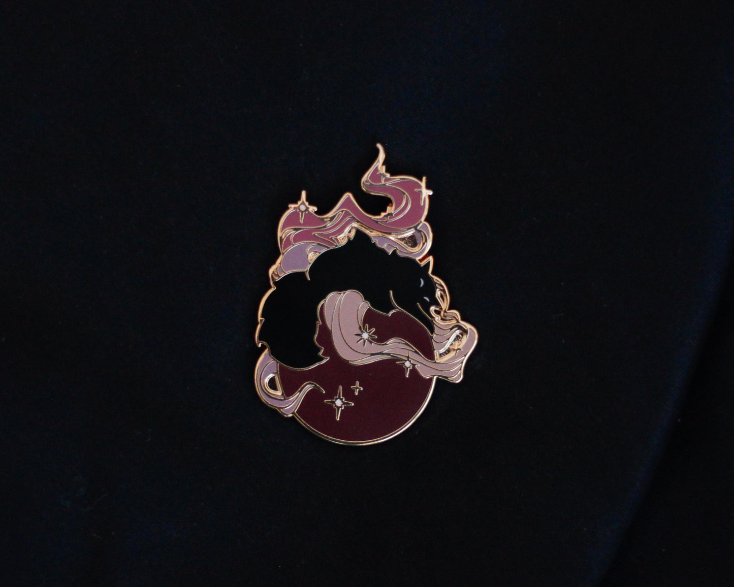 BUNDLE DEAL | Sleepy Cat Familiar Gold Hard Enamel Pin Collection - Magical Fantasy Theme Lapel Pins - Enamel Pins - Keely Studios