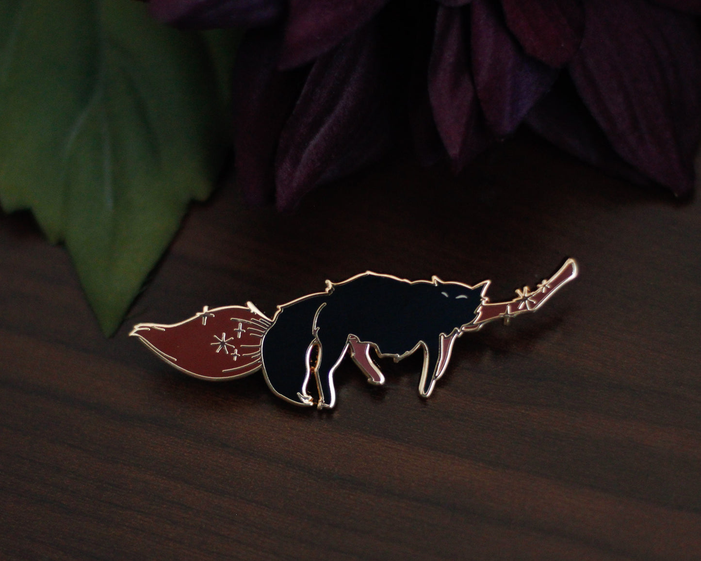 BUNDLE DEAL | Sleepy Cat Familiar Gold Hard Enamel Pin Collection - Magical Fantasy Theme Lapel Pins - Enamel Pins - Keely Studios