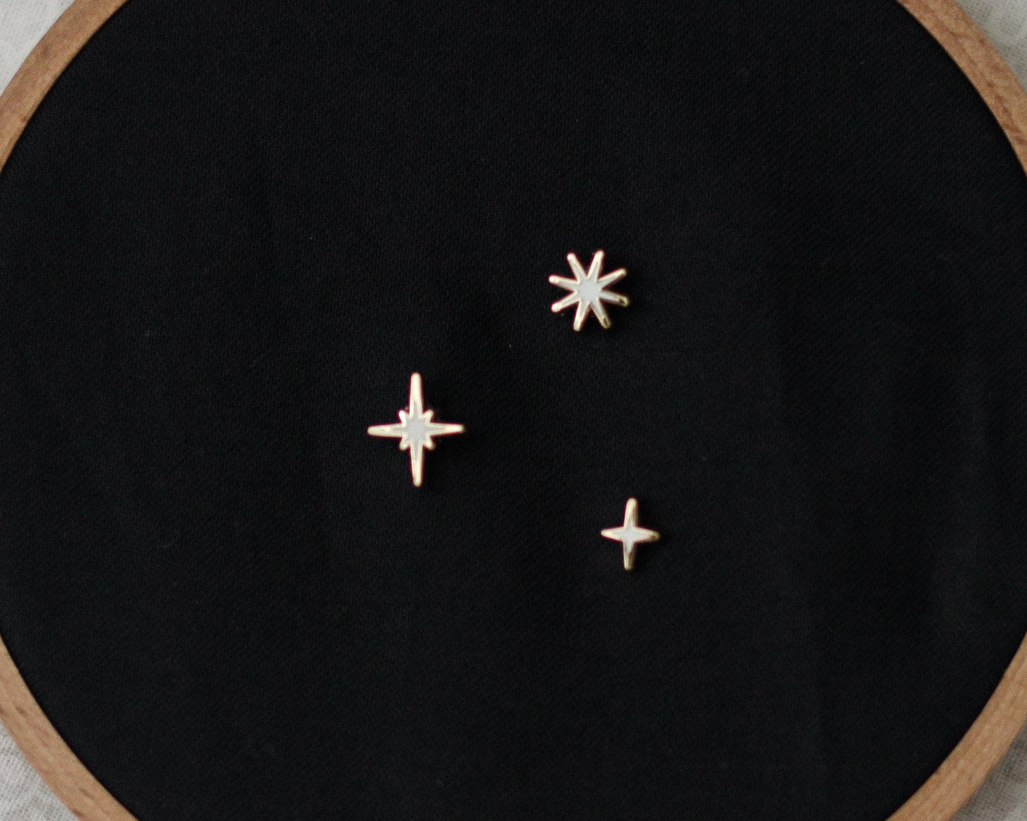 Sparkles Mini Pin Set - SUMMER Edition - A Tea Party with Dragons: Midnight Soiree Gold Hard Enamel Pins - Keely Studios