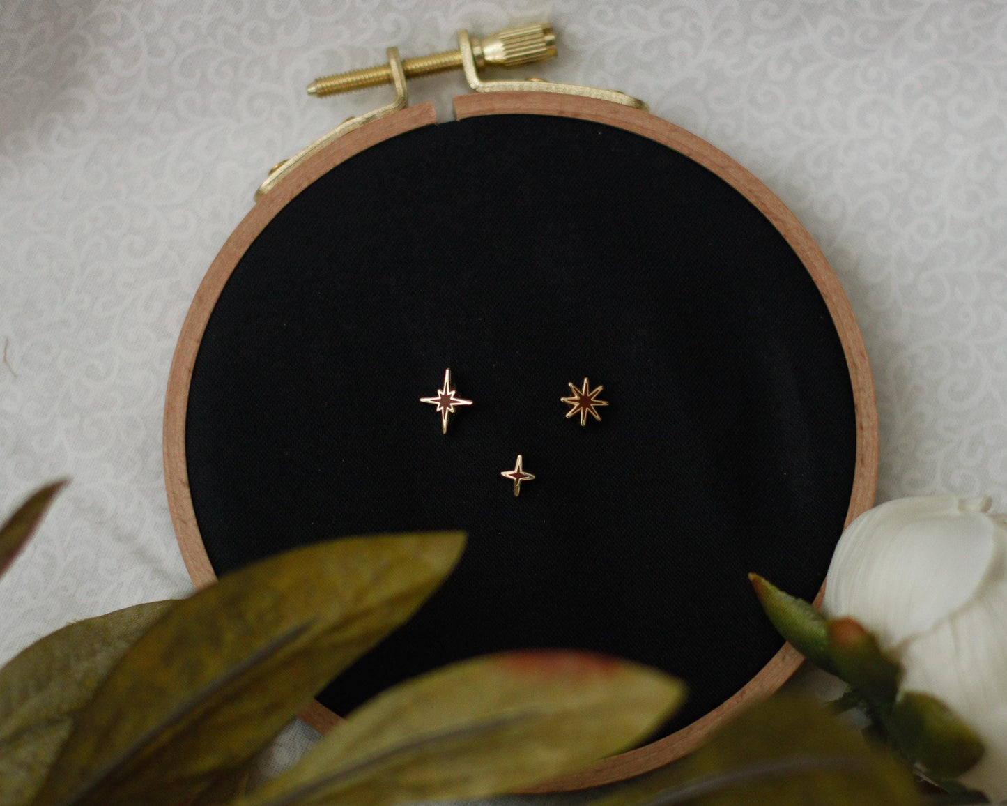 Sparkles Mini Pin Set - HARVEST Edition - A Tea Party with Dragons: Midnight Soiree Gold Hard Enamel Pins - Keely Studios