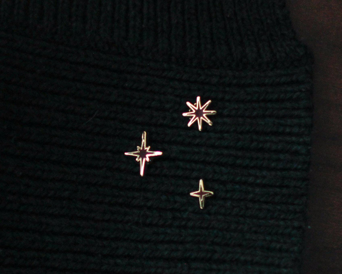 Sparkles Mini Pin Set - FESTIVE Edition - A Tea Party with Dragons: Midnight Soiree Gold Hard Enamel Pins - Keely Studios