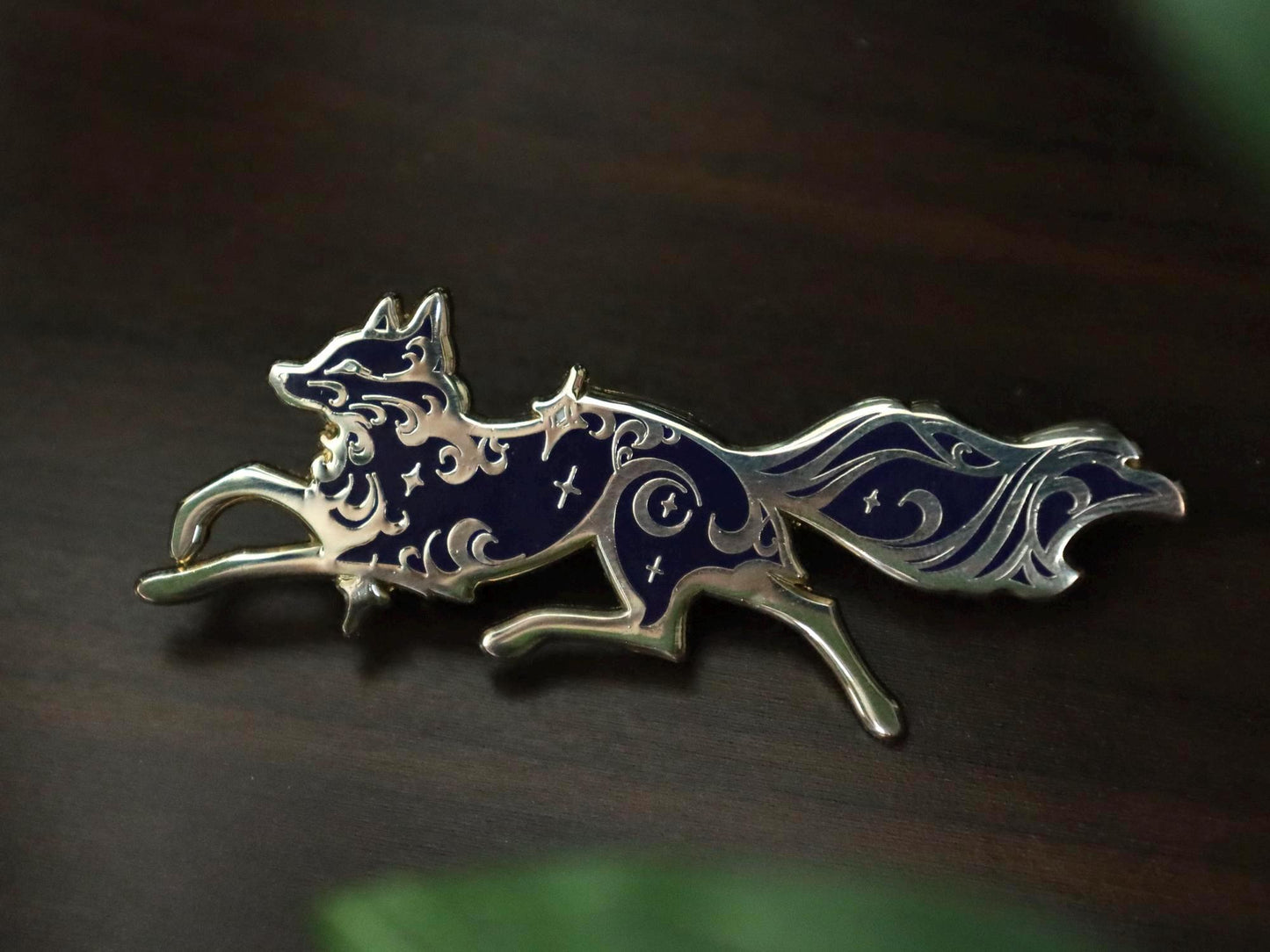 SECONDS | Gold Fox Spirit Hard Enamel Pin - Discontinued Version - Celestial Garden Collection